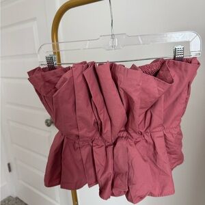 DO+BE Dusty Rose Strapless Top